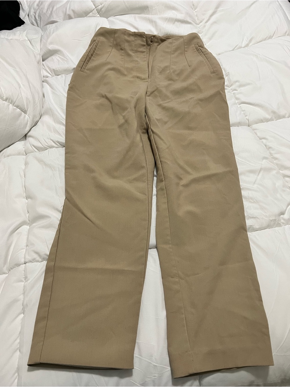 Nine West Men's Tan Straight Chinos